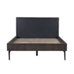 Cross Solid Oak and Metal Platform Bed Frame - Modern Design, Durable, Under-Bed Storage, Easy Assembly - Image 2
