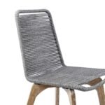 Island Eucalyptus Wood Outdoor Dining Chair Set of 2 - Stylish Comfort with UV Resistant Weave - Image 14