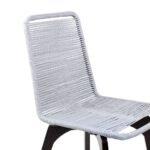 Island Eucalyptus Wood Outdoor Dining Chair Set of 2 - Stylish Comfort with UV Resistant Weave - Image 6