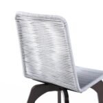 Island Eucalyptus Wood Outdoor Dining Chair Set of 2 - Stylish Comfort with UV Resistant Weave - Image 7