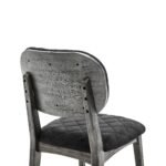 Katelyn Acacia Dining Chair Set of 2 - Stylish Upholstered Chairs with Tundra Gray Finish for Home - Image 4