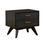 Baly Mid-Century 2-Drawer Nightstand with Soft Close Drawers for Stylish Bedroom Storage Solutions - Image 10