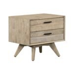 Baly Mid-Century 2-Drawer Nightstand with Soft Close Drawers for Stylish Bedroom Storage Solutions
