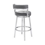 Madrid Swivel Barstool – Ergonomic Faux Leather Seating with 360-Degree Motion for Your Home Bar - Image 8