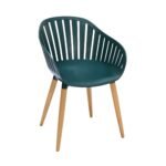 Nassau Outdoor Dining Chairs Set of 2 - Eco-Friendly, Stylish Eucalyptus Legs in Multiple Colors! - Image 3