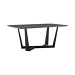 Radford Modern Melamine Metal Dining Table - Sturdy, Stylish Design for Family Gatherings & Easy Assembly - Image 3