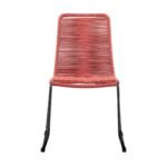 Shasta Outdoor Stackable Dining Chairs - Durable Steel Frame with Comfortable Rope Weave Design - Image 4