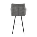 Verona Stylish Fabric Barstool - Modern Design, Comfortable Foam Cushion, Durable Metal Frame - Image 6