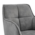 Verona Stylish Fabric Barstool - Modern Design, Comfortable Foam Cushion, Durable Metal Frame - Image 15