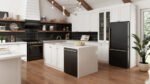 FORNO Espresso Milano 31" 17.2 cu. ft. Right Swing Refrigerator and Bottom Freezer in Black with Antique Brass Handles, FFFFD1785-31BLK - Image 15