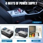 Mini Solar Powered Car Fridge Freezer, 19 Quarts - Image 5