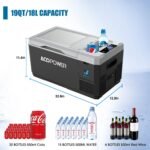 Mini Solar Powered Car Fridge Freezer, 19 Quarts - Image 2