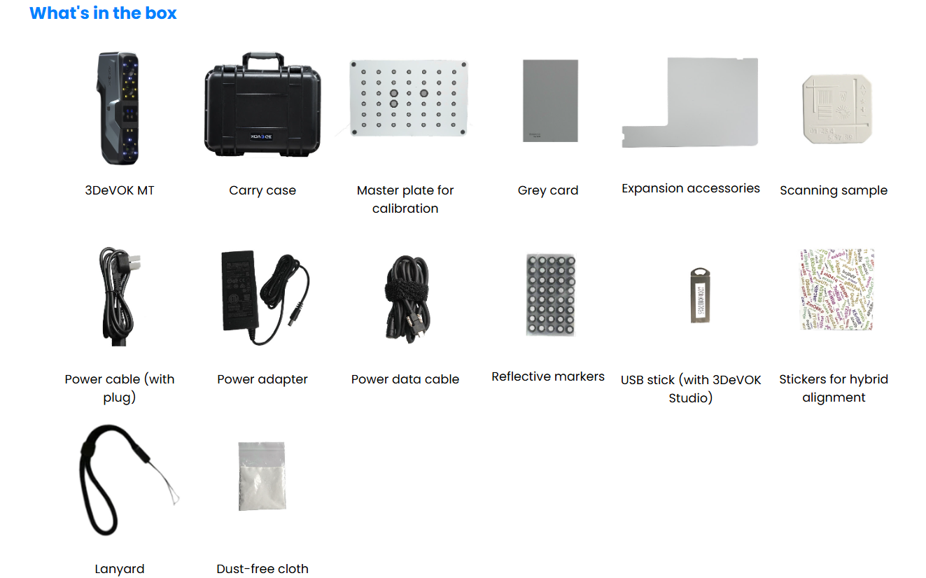 3DeVOK MT professional 3D scanner Kit.