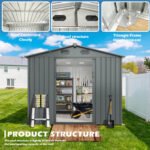 8'x12' Metal Storage Shed - Image 4