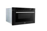 FORNO Espresso Capoliveri 24" 1.2 cu. ft. Built-In Microwave Drawer in Black with Silver Handles, FMWDR3000-24BLK - Image 6