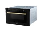 FORNO Espresso Capoliveri 24" 1.2 cu. ft. Built-In Microwave Drawer in Black with Silver Handles, FMWDR3000-24BLK - Image 3