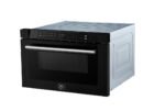 FORNO Espresso Capoliveri 24" 1.2 cu. ft. Built-In Microwave Drawer in Black with Silver Handles, FMWDR3000-24BLK - Image 4