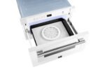 FORNO Espresso Capoliveri 24" 1.2 cu. ft. Built-In Microwave Drawer in White with Silver Handles, FMWDR3000-24WHT - Image 12