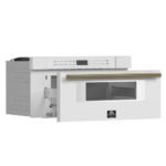 FORNO Espresso Capoliveri 30" 1.2 cu. ft. Built-In Microwave Drawer in White with Silver Handles, FMWDR3000-30WHT - Image 3