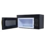 FORNO Scalo 30" 1.6 cu. ft. 300 CFM Over The Range Microwave in Black with Antique Brass Accents, FOTR3007-30BLK - Image 6