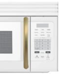FORNO Scalo 30" 1.6 cu. ft. 300 CFM Over The Range Microwave in White with Antique Brass Accents, FOTR3007-30WHT - Image 2