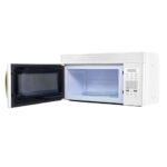 FORNO Scalo 30" 1.6 cu. ft. 300 CFM Over The Range Microwave in White with Antique Brass Accents, FOTR3007-30WHT - Image 6