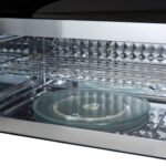 FORNO Fornace 30" 1.5 cu. ft. 300 CFM Over The Range Microwave in Black with Antique Brass Accents, FOTR3038-30BLK - Image 7