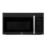 FORNO Fornace 30" 1.5 cu. ft. 300 CFM Over The Range Microwave in Black with Silver Accents, FOTR3038-30BLK - Image 2