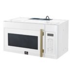 FORNO Fornace 30" 1.5 cu. ft. 300 CFM Over The Range Microwave in White with Antique Brass Accents, FOTR3038-30WHT - Image 3