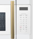 FORNO Fornace 30" 1.5 cu. ft. 300 CFM Over The Range Microwave in White with Antique Brass Accents, FOTR3038-30WHT - Image 5