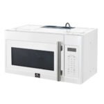 FORNO Fornace 30" 1.5 cu. ft. 300 CFM Over The Range Microwave in White with Antique Brass Accents, FOTR3038-30WHT - Image 4