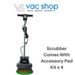 Polystar Orbital Floor Polisher and Cleaner PS-001  - Hard Floor Polisher / Scrubber comes with accessory pad kit  x 4