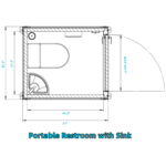 Portable Restroom w/ Sink - Image 11