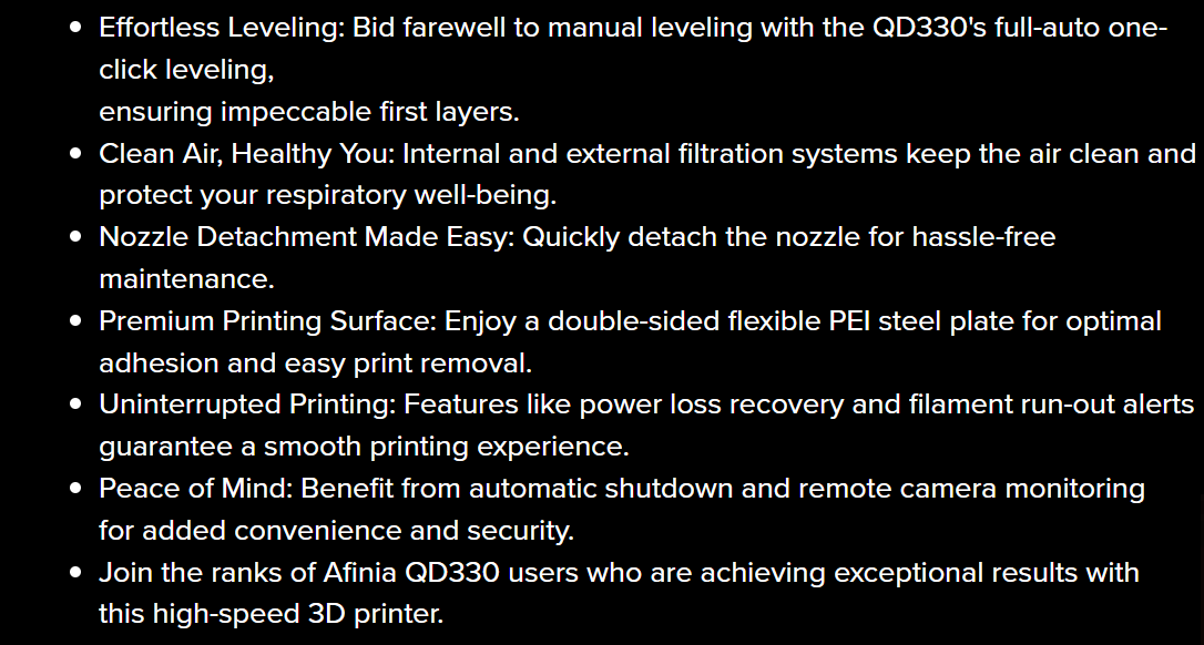 Afinia Qd330 3d Printer Fast Printing Speed And Capabilities