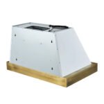 FORNO Vittorio 36" 600 CFM Wall Mount Range Hood in White and Antique Brass Trim with Remote Control, FRHWM5078-36WHT - Image 9