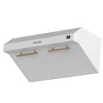 FORNO Espresso Bari 30" 400 CFM Under Cabinet Range Hood in White with Silver Handles, FRHUC5255-30WHT - Image 10