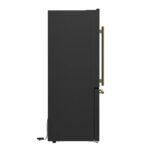 FORNO Espresso Milano 31" 17.2 cu. ft. Right Swing Refrigerator and Bottom Freezer in Black with Silver Handles, FFFFD1785-31BLK - Image 8