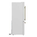 FORNO Espresso Milano 31" 17.2 cu. ft. Left Swing Refrigerator and Bottom Freezer with Ice Maker in White and Silver Handles, FFFFD1786-31WHT - Image 7