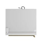 FORNO Espresso Milano 62" 34.4 cu. ft. Side-By-Side Refrigerator with Ice Maker in White with Antique Brass Accents, FFFFD1787-60WHT - Image 4
