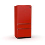 FORNO Espresso Luigi 33" 18 cu. ft. French Door Refrigerator in Red, FFFFD1791-33RED
