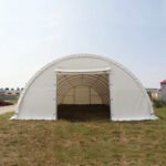 Front/Rear Panel with Roll-up Door for W40'xL80'xH20' Storage Shelter - Image 4
