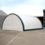 Front and Rear Panel with Zipper Rollup Door for Storage Shelter 20'x30'x12' - Image 2