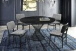 Cirque Mid-Century Dining Set - 5-Piece Comfort & Style with Round Table and Plush Chairs Included - Image 34