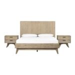Baly 3-Piece Acacia Bedroom Set with Nightstands - Modern Rustic Design for Lasting Elegance - Image 5