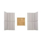 Arno 5-Piece Outdoor Teak Wood Lounge Set with Charcoal Olefin Cushions - Durable & Stylish Comfort - Image 32