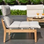 Arno 5-Piece Outdoor Teak Wood Lounge Set with Charcoal Olefin Cushions - Durable & Stylish Comfort - Image 33