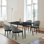 Westmont/Juno Modern Rubberwood 5-Piece Dining Set - Stylish Table & Ergonomic Chairs for Home - Image 10