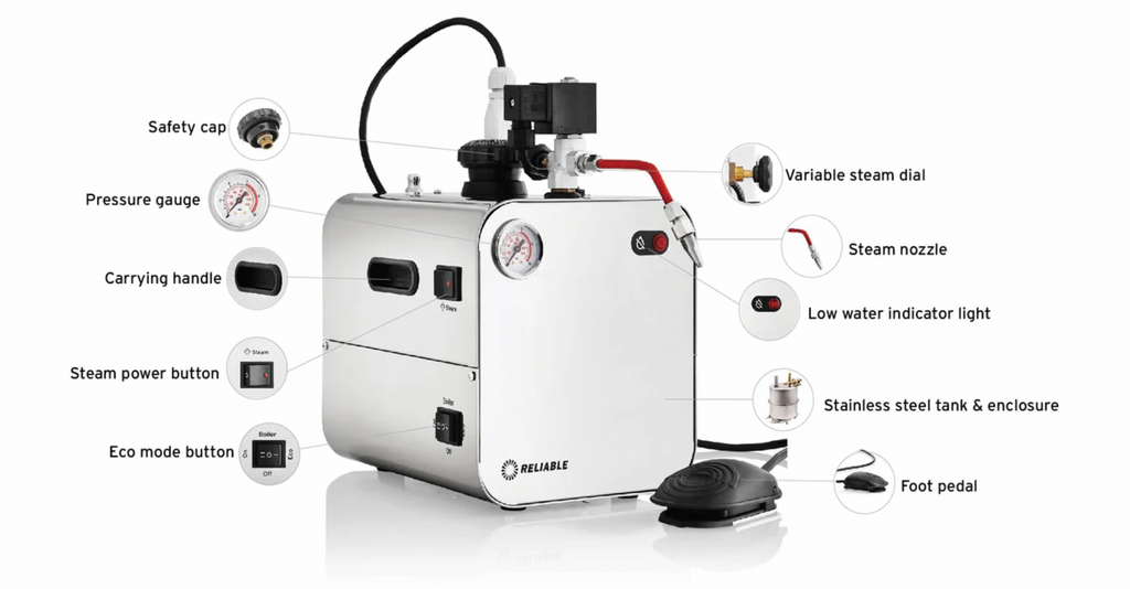 5100cj 2.2l Jewelry Steam Cleaner With Eco Mode