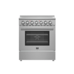 FORNO Paolo 30" 4.38 cu. ft. Freestanding Electric Range in Stainless Steel, FFSEL6011-30