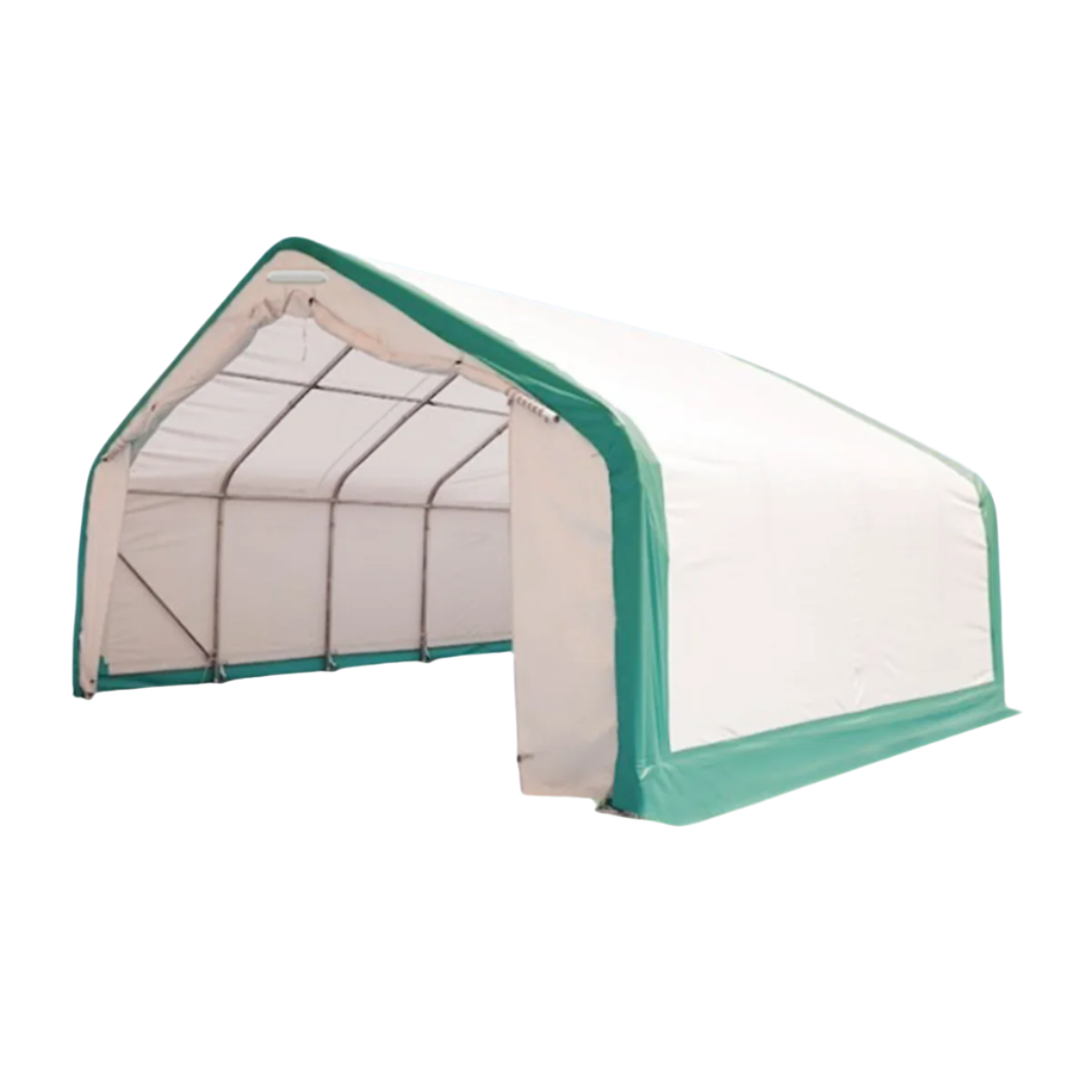 Single-Truss-Storage-Shelter-S204012P Single Truss Storage Shelter W20'xL40'xH12' - Image 1